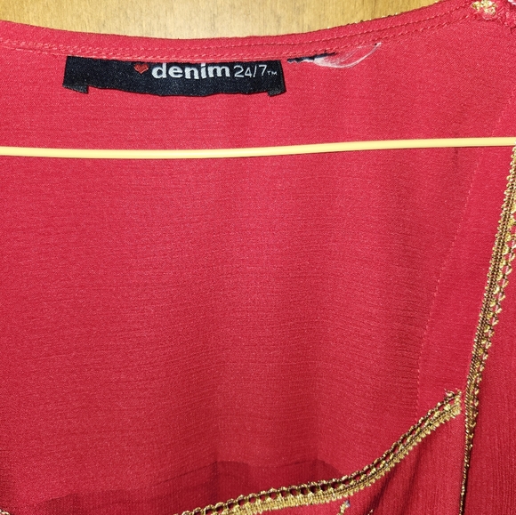 Dressy Red Blouse - Picture 5 of 5